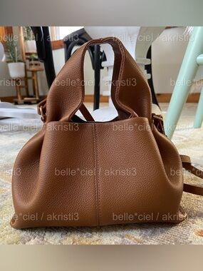 Authentic Polene Numero Neuf Mini bag in Camel